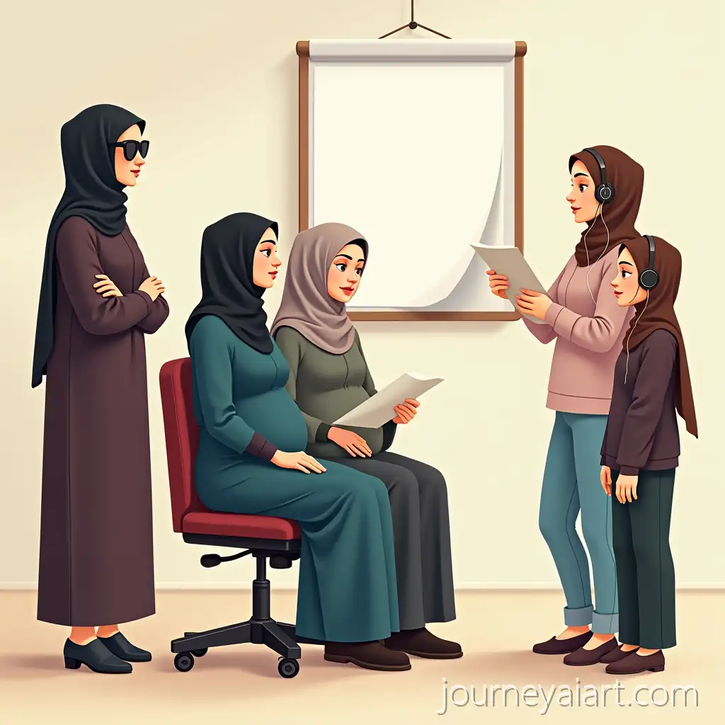 Diverse-Women-and-Girls-in-an-Awareness-SessionWomen-in-Awareness-Session-with-Islamic-Dress-and-Disabilities