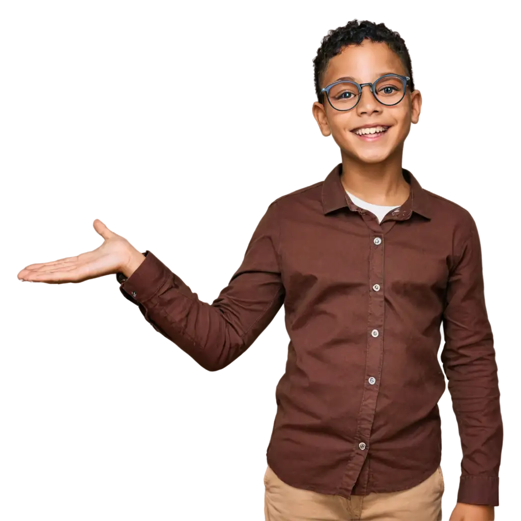 Smiling-Black-Kid-with-Glasses-PNG-HighQuality-Transparent-Image-for-Versatile-Use