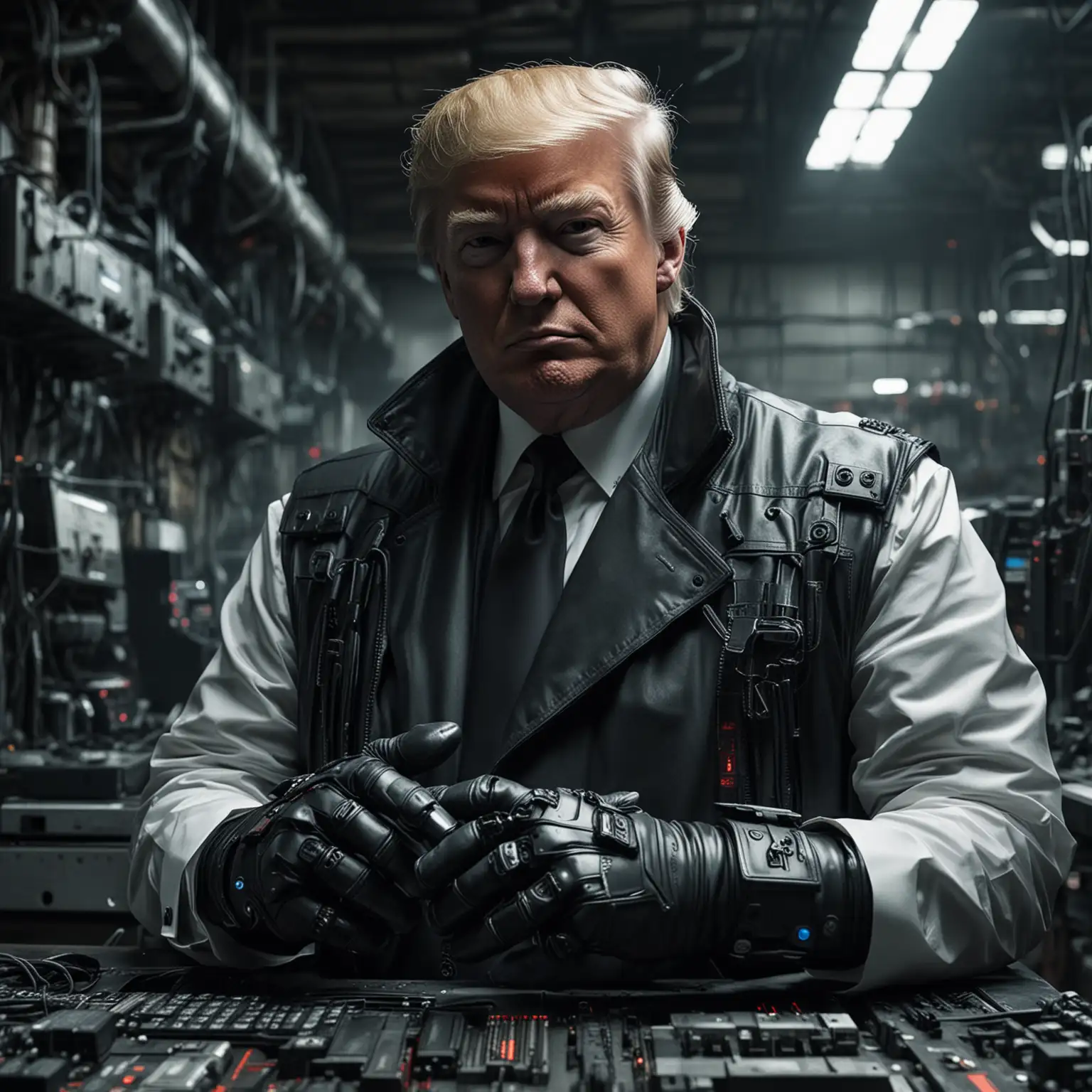 Donald-Trump-in-Cyberpunk-Style-at-a-Futuristic-Factory