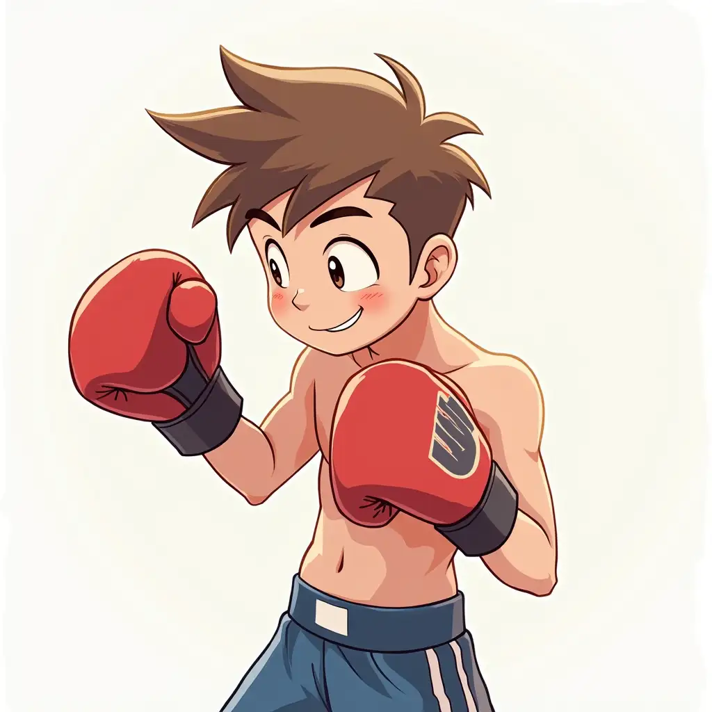 draw a boy who is boxing