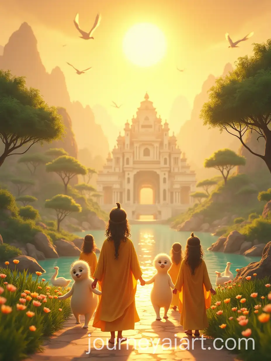 Divine-Golden-Kingdom-in-SAI-Image-Prompt-Expansionatyug-with-Peaceful-Beings-and-Majestic-Wildlife