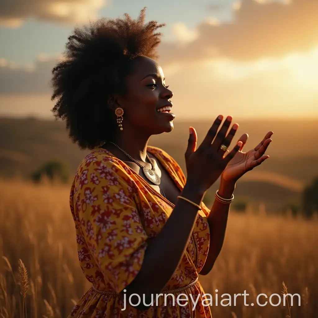 African-Woman-Praising-God-in-a-Spiritual-Expression