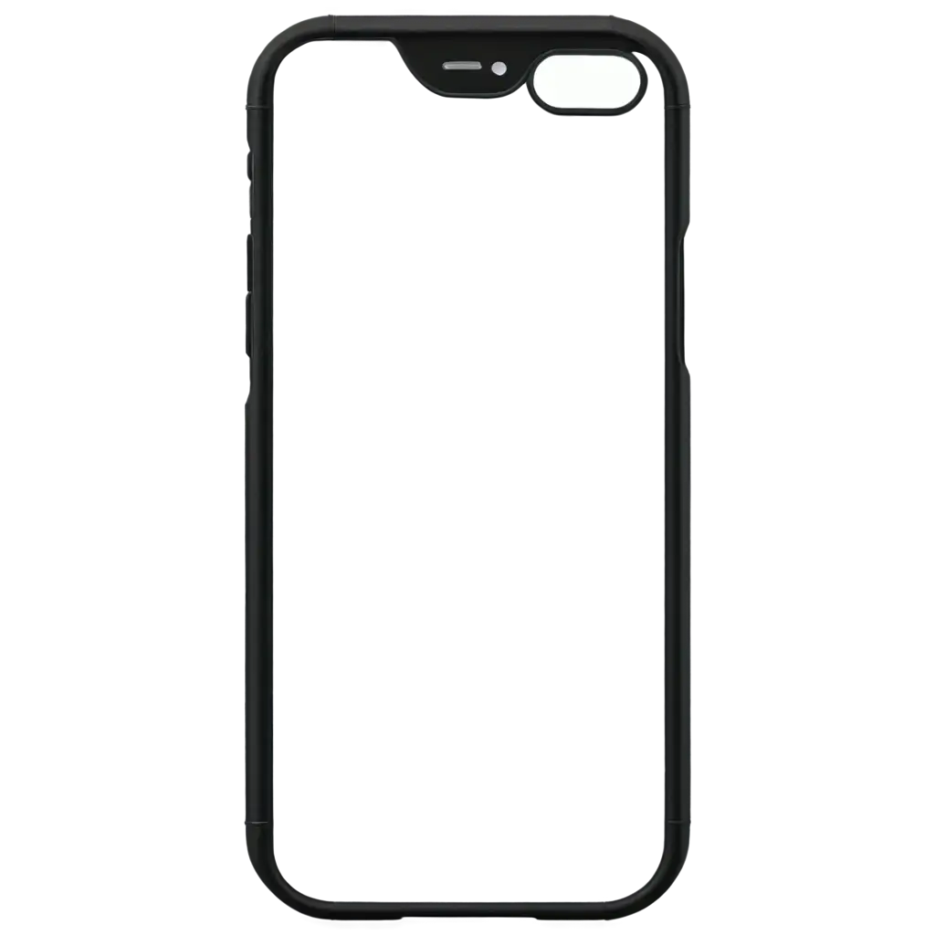 iPhone-Full-Black-Mobile-Phone-Case-Vector-PNG-HighQuality-Transparent-Design