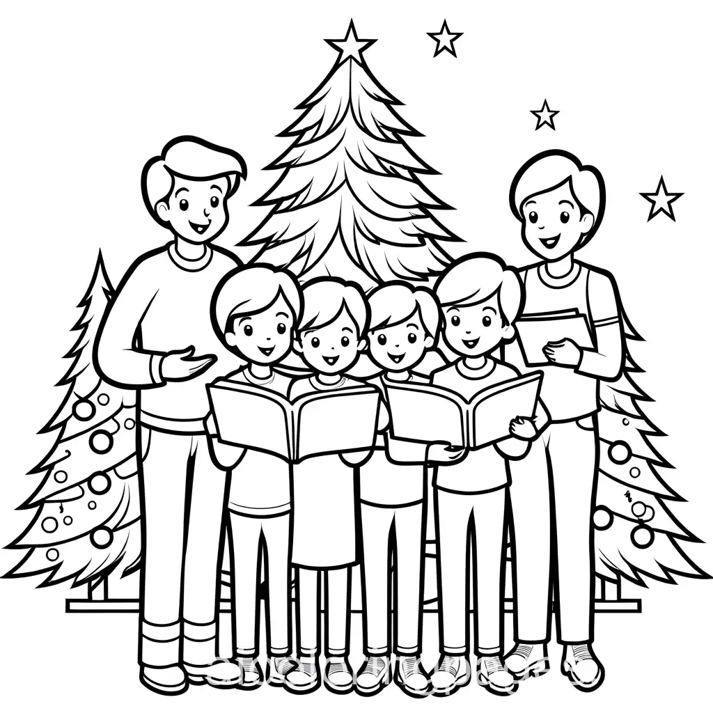 Family-Joy-in-Christmas-Caroling