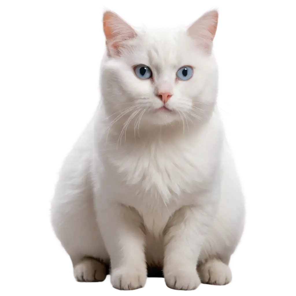 Short-White-Cat-PNG-Elegant-and-Minimalistic-Feline-Illustration