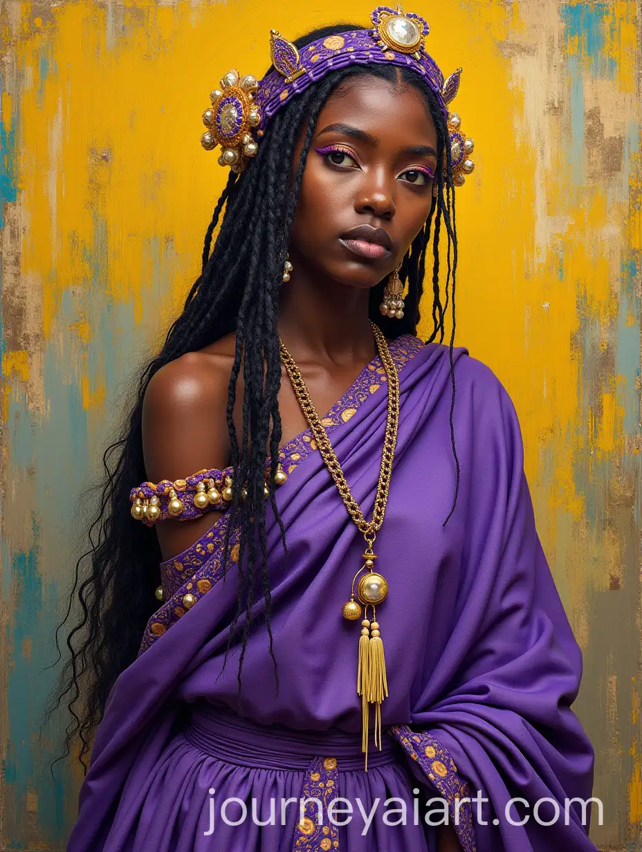 Nan-Buruque-Orisha-in-Purple-Garments-Inspired-by-Van-Gogh
