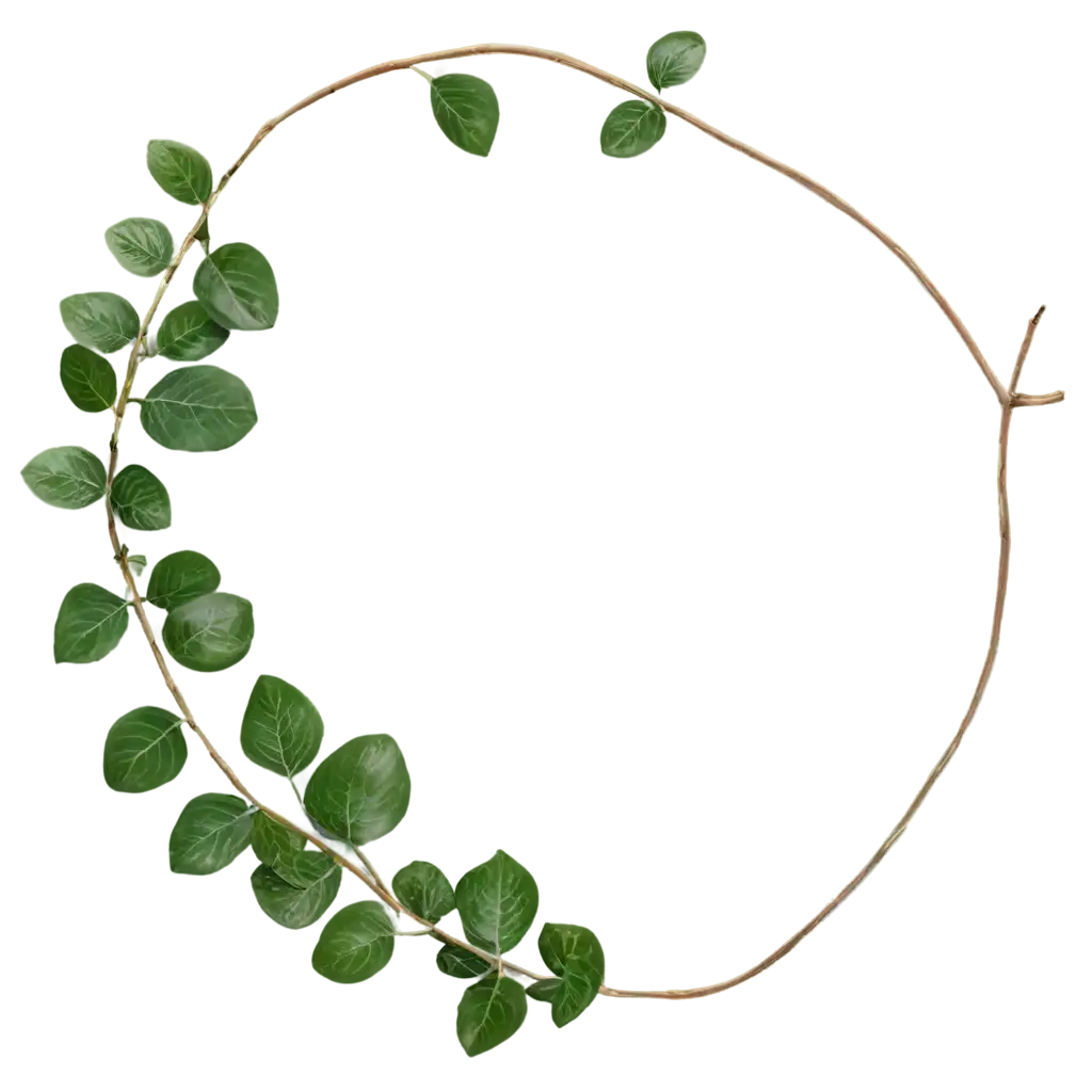 Curvy-C-Branch-with-Flowers-PNG-A-Clear-Elegant-Floral-Design-for-Various-Uses