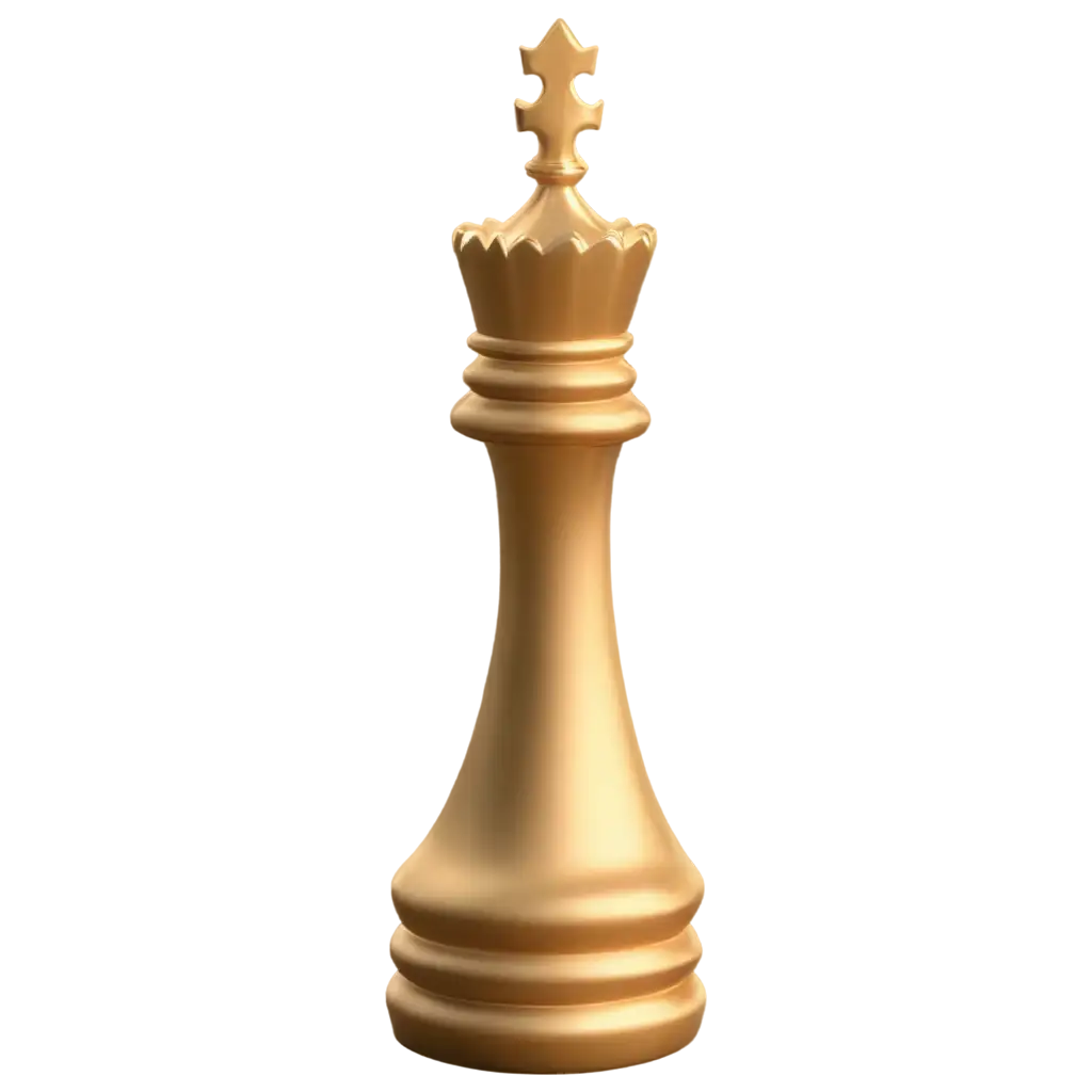 HighQuality-3D-Golden-Rook-Chess-Piece-PNG-for-Professional-Use