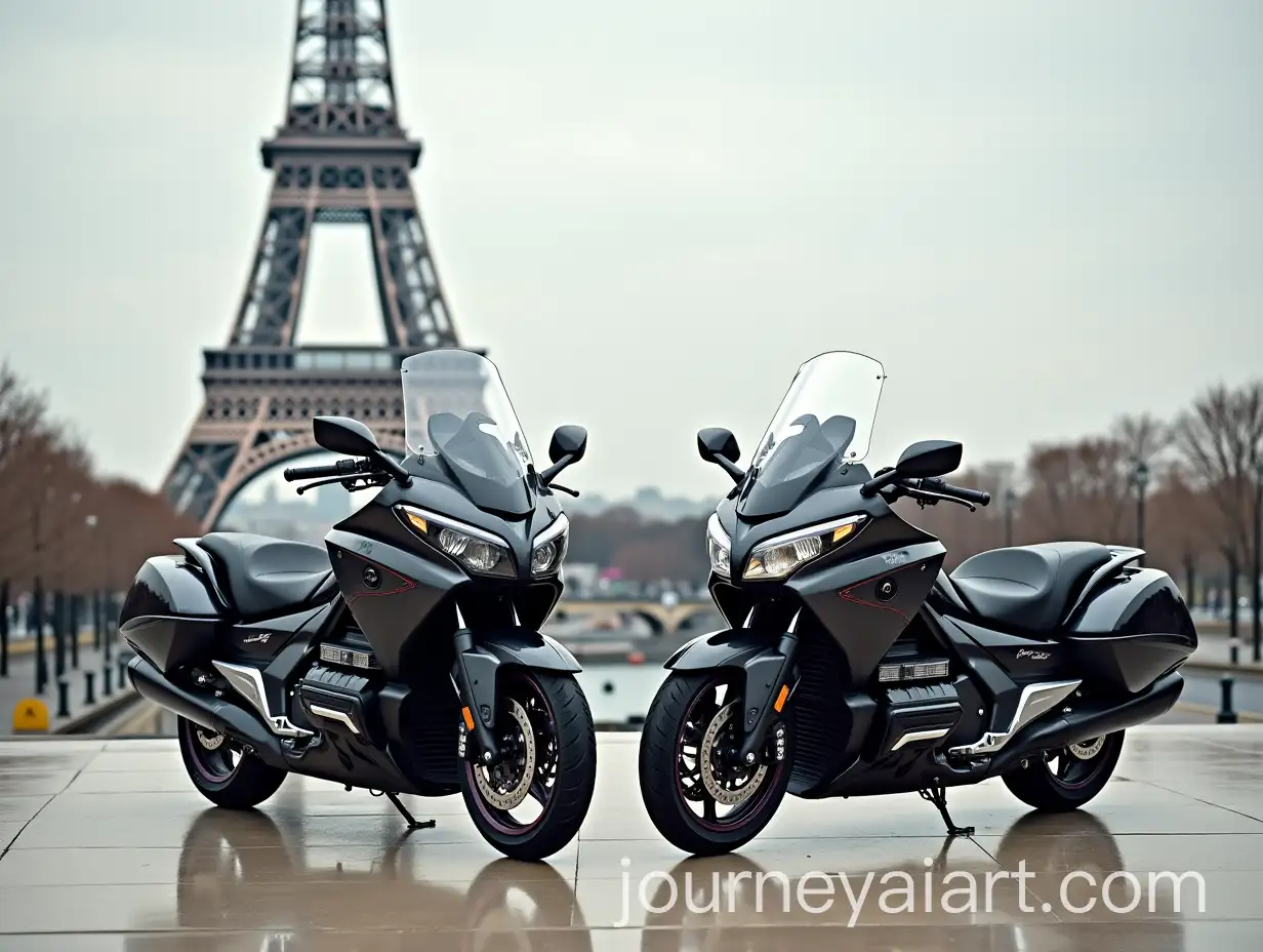 Two-Honda-Goldwing-Taxi-Moto-2022-Under-the-Eiffel-Tower