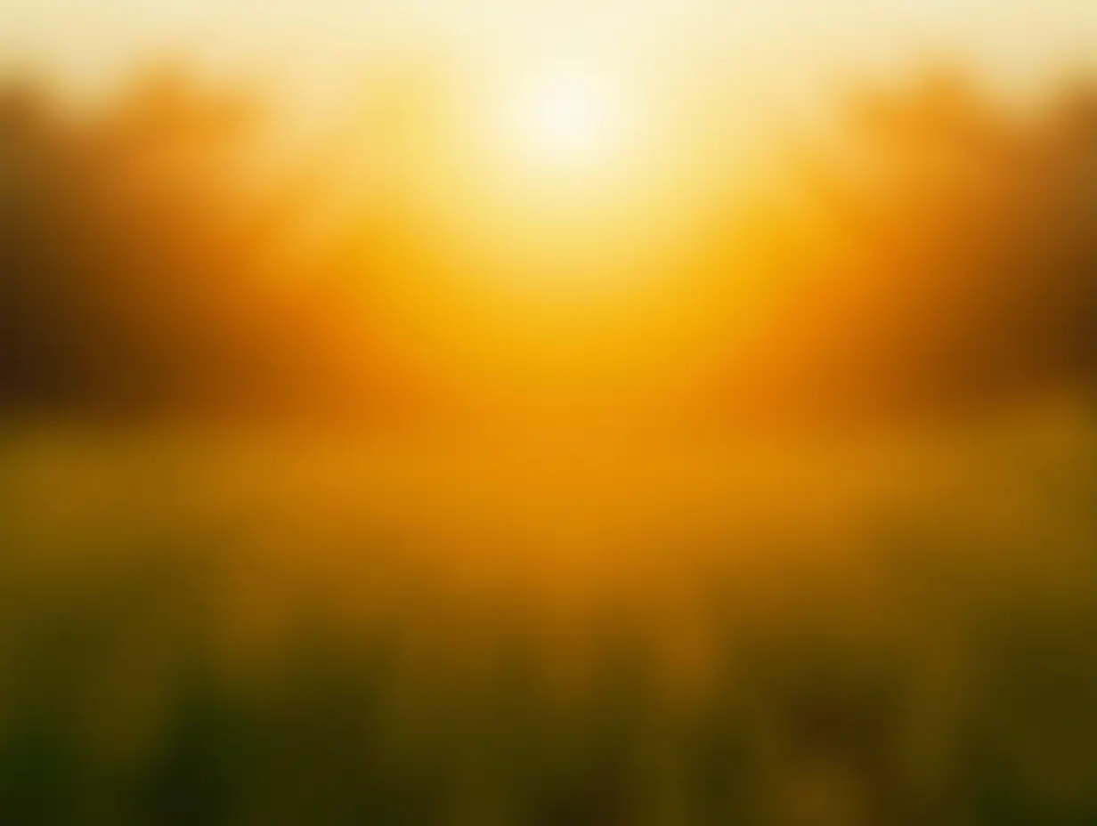 Tranquil-Sunset-Meadow-Landscape-with-Blurred-Forest-Background