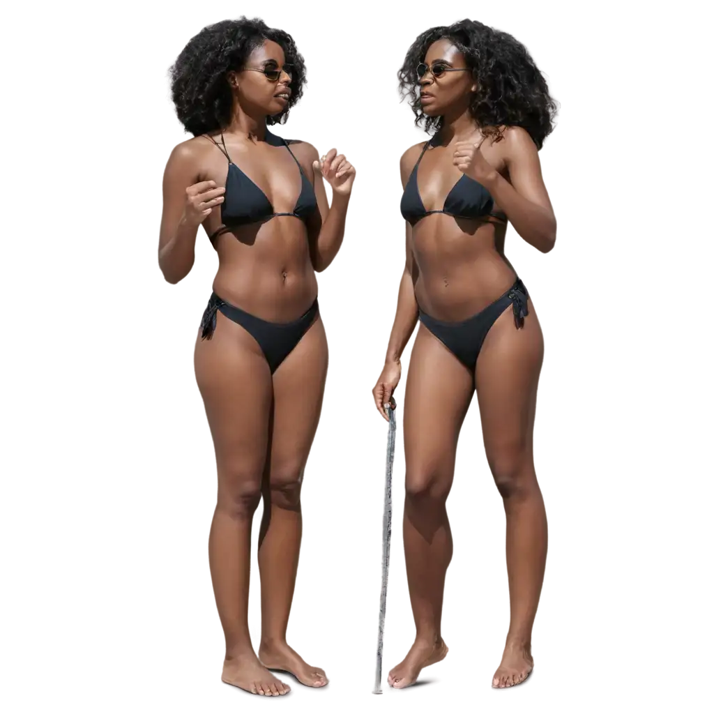 Beautiful-Black-Girl-Standing-in-Bikini-HighQuality-PNG-Image