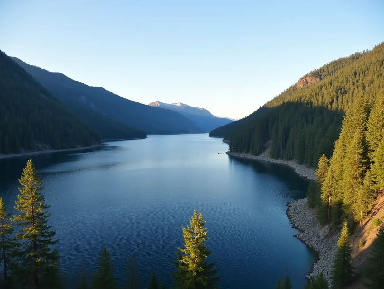 Serenely-Beautiful-Early-Morning-at-Lake-Coeur-Alenes-Northern-Shore