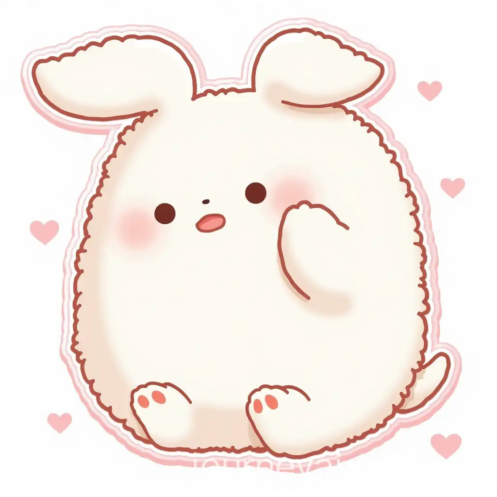 Kuromi-Sanrio-Character-Sticker-Sheet-with-Cute-Illustrations-on-White-Background