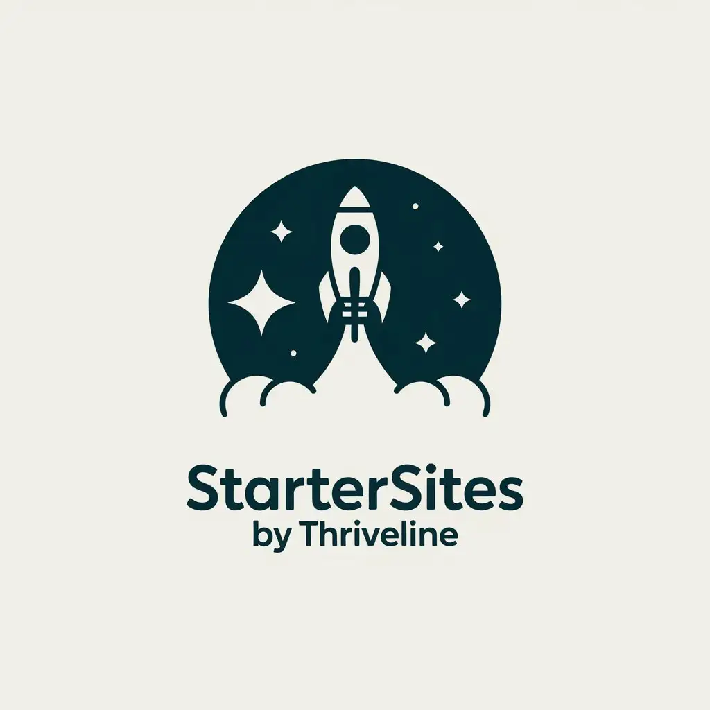 LOGO Design for StarterSites by ThriveLine Modern Clean with Minimalist Typography and Symbol