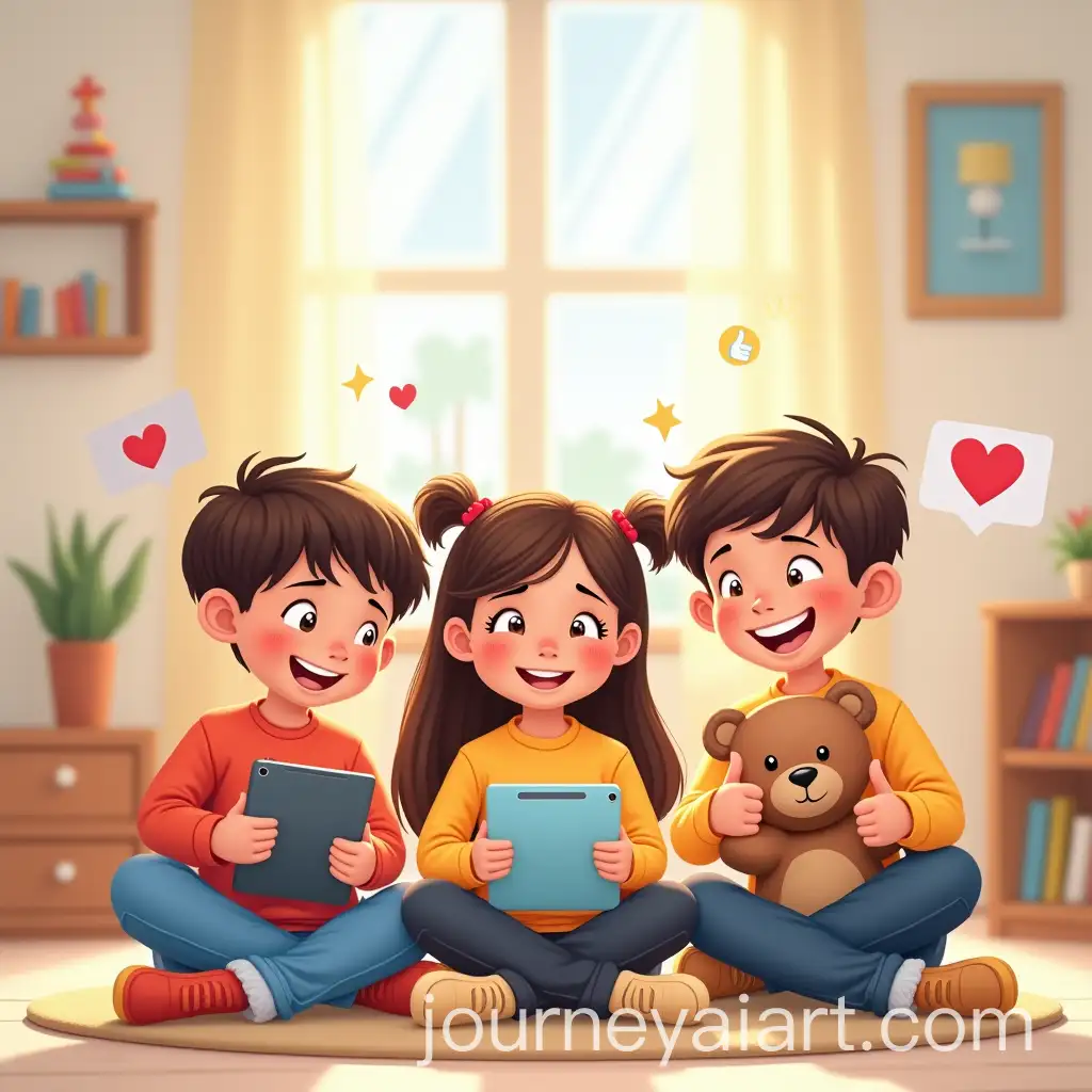 Children-Enjoying-Safe-Social-Media-PlayAI-Image-Prompt-Expansiontime-in-a-Modern-Playroom