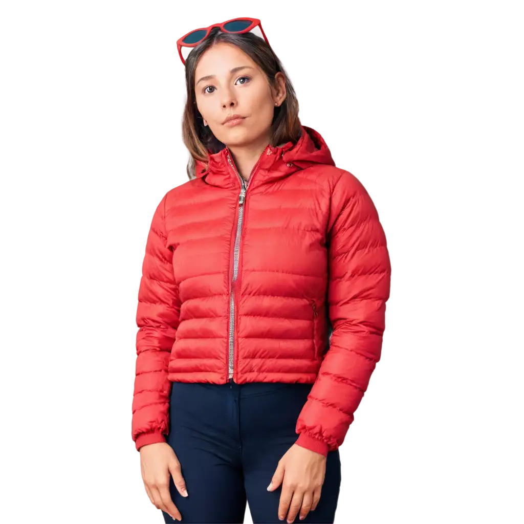 Red-Puffer-Jacket-PNG-Image-HighQuality-Transparent-Format-for-Versatile-Use