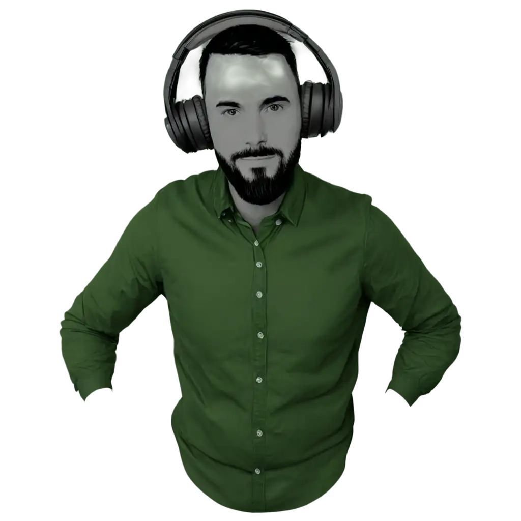 Create a 3d png for my podcast kindly use color green and blue