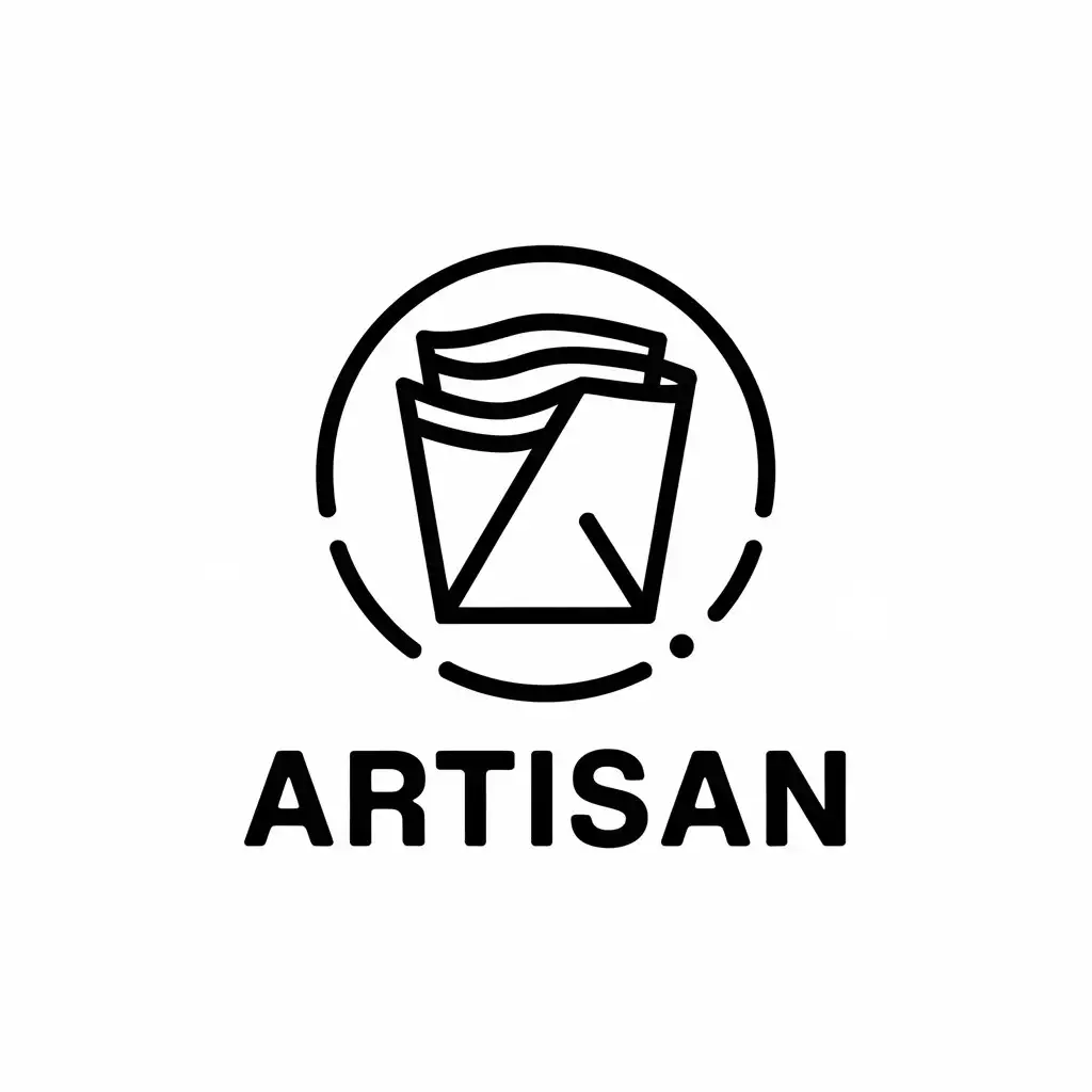 LOGO Design for Artisan Tissue Paper Symbol with Moderate Style and Clear Background