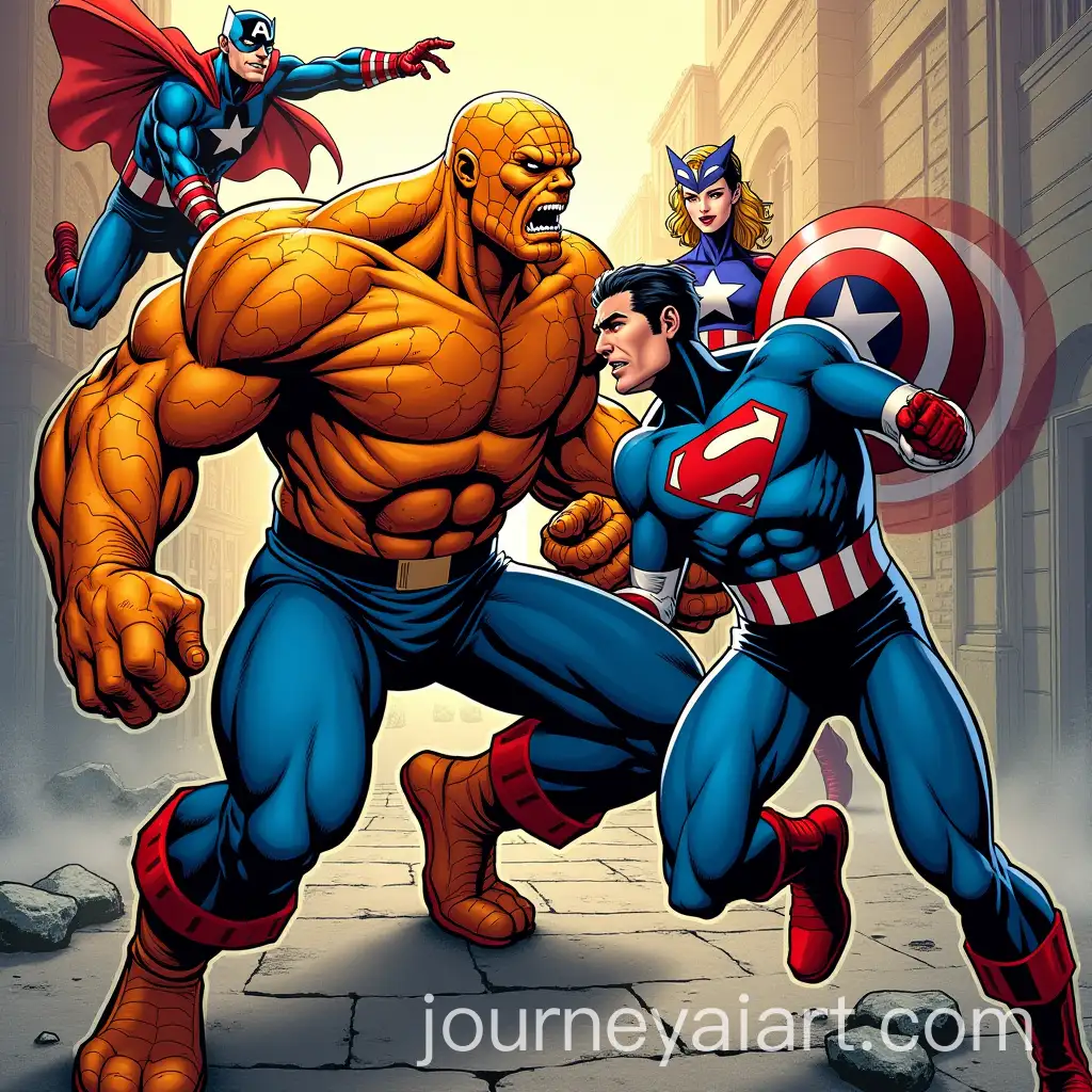 Superhero-Team-Marvel-Comics-The-Fantastic-Four-in-Action