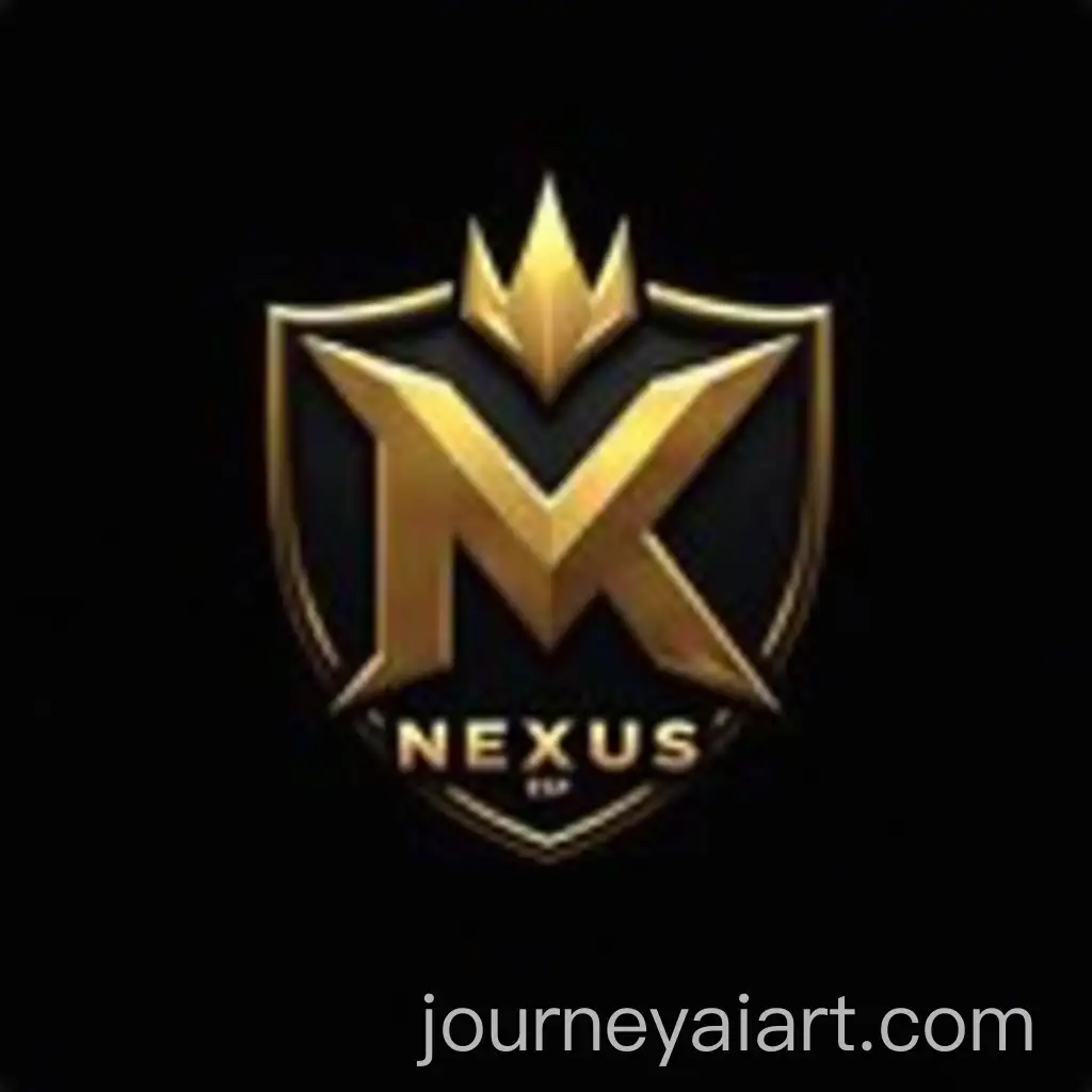 Bold-Esports-Logo-with-Gold-NXS-Initials-and-Crown-Emblem