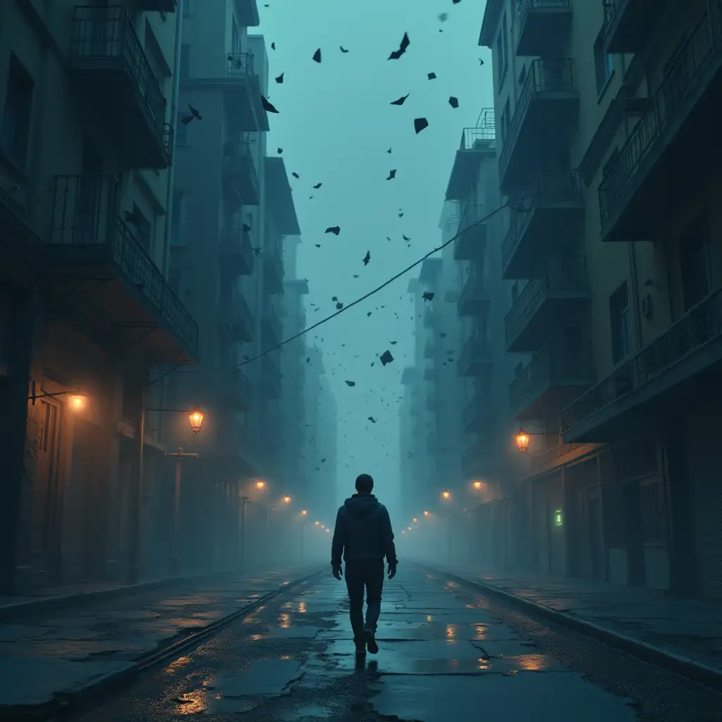 an FPS game in which the main character walks through a deserted city, in which the rankings are representations of the folders in the operating system, so the buildings are associated with the folders on the computer, the buildings have doors that you can enter and the files are suspended in the air. There should be lights in the game and the AWDS keys can be used for movement. Computer scanning system for association with the game.