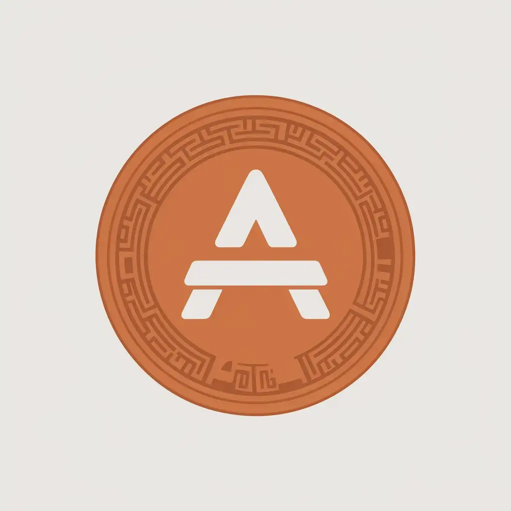 a vector logo design,with the text "GBG", main symbol:In the middle of a Chinese copper coin there is a letter A,Moderate,be used in Finance industry,clear background