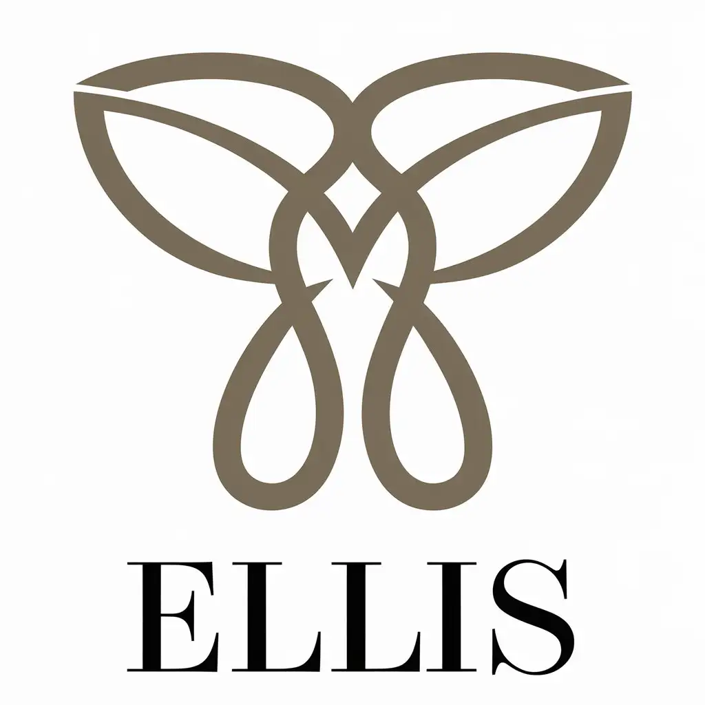 LOGO Design for Ellis Beauty and Balance with Fitness Symbolism in a Clear Background