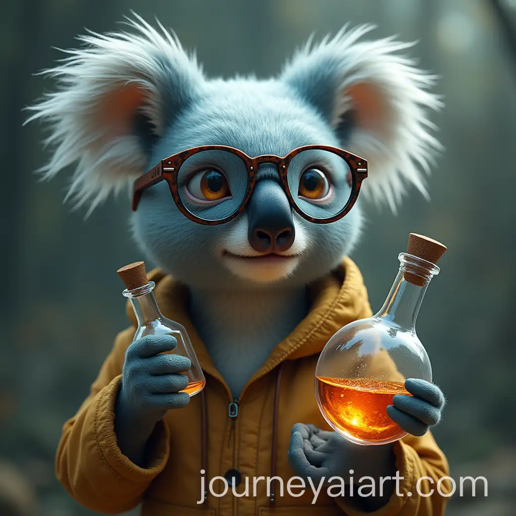 Scientific-Koala-Creature-with-Experimental-Poison-Flasks