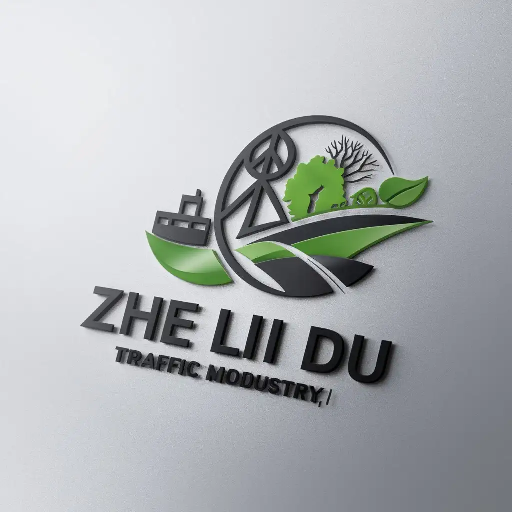 LOGO-Design-For-Zhe-Li-Du-Green-Wisdom-and-Ferry-Road-Symbol