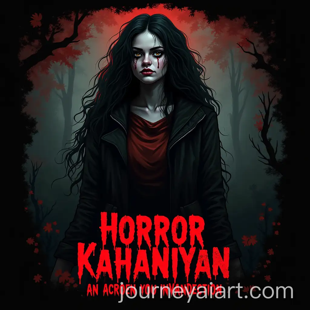HorrorAI-Art-Prompt-Expansion-Kahaniyan-Podcast-Cover-Art-Dark-and-Eerie-Visuals