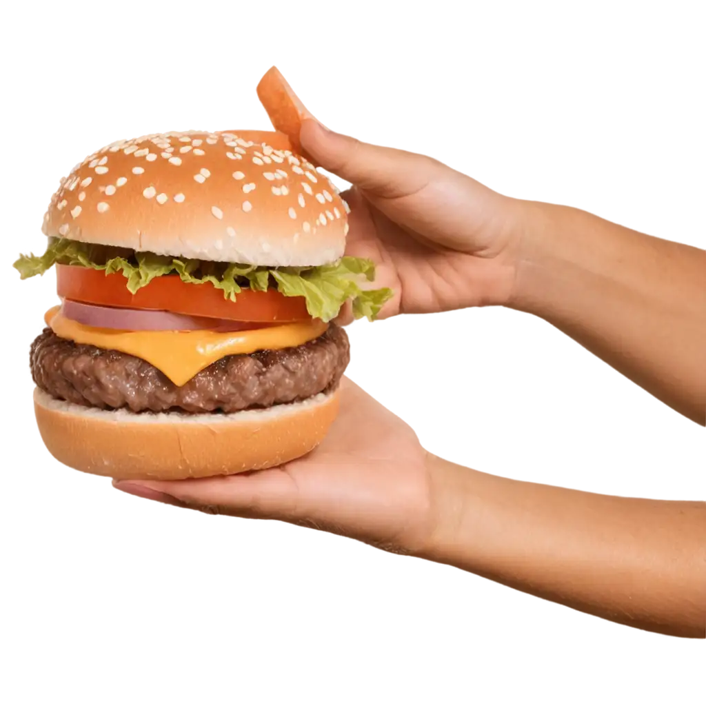 HighQuality-PNG-Image-of-Hand-Holding-a-Hamburger-Visualize-Delicious-Fast-Food-Art