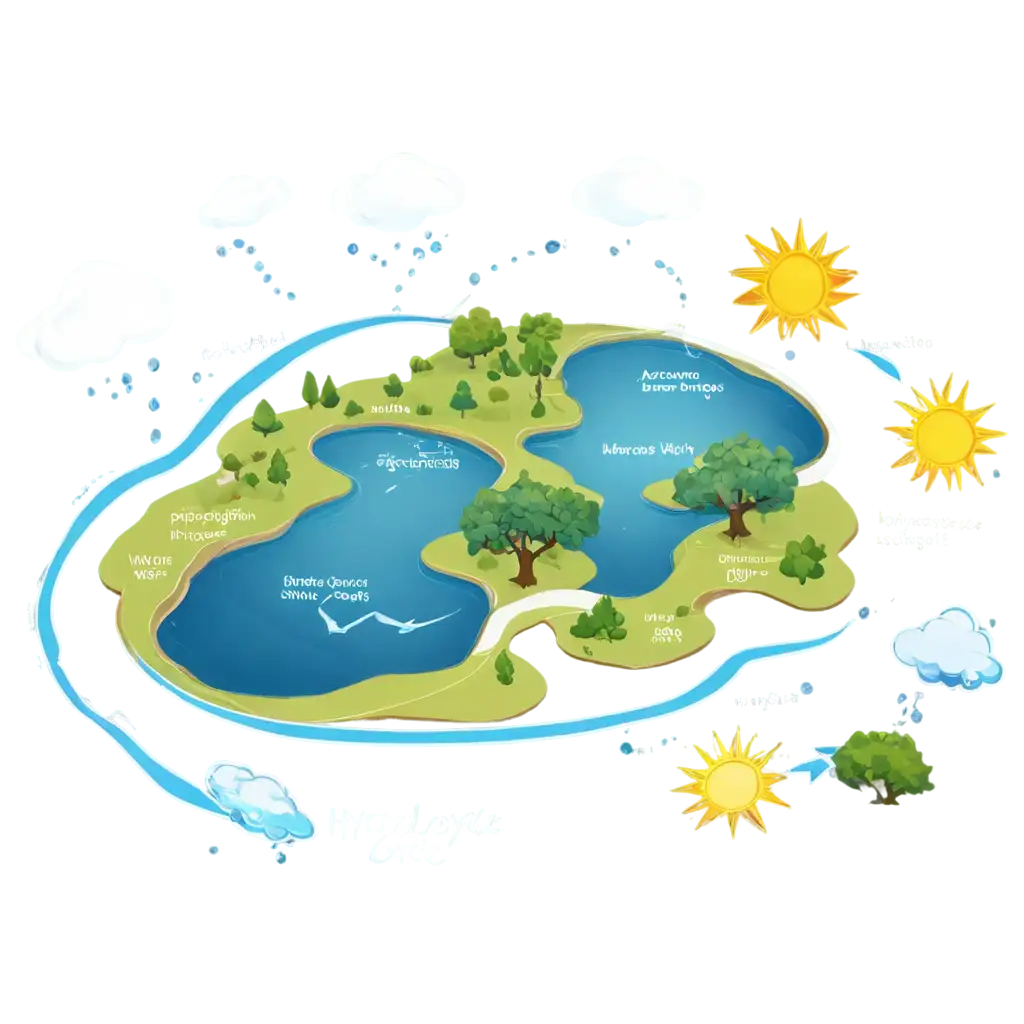 Highly-Detailed-Water-Cycle-PNGPNG-Image-Usage-Analysis-Illustration-for-Educational-and-Classroom-Use