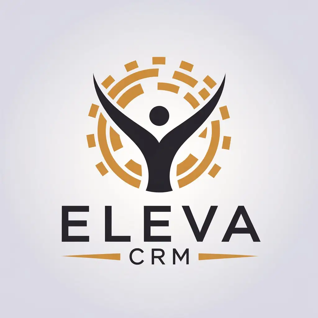 LOGO Design for Eleva CRM Minimalistic Style with Professional Image