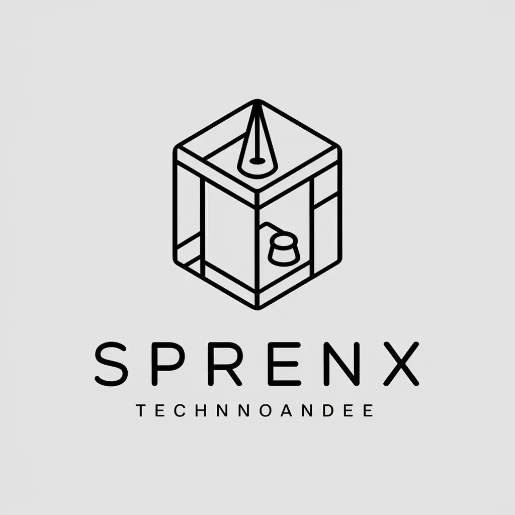 LOGO Design For SpReNX 3D Printer Symbol in Modern Technology Industry