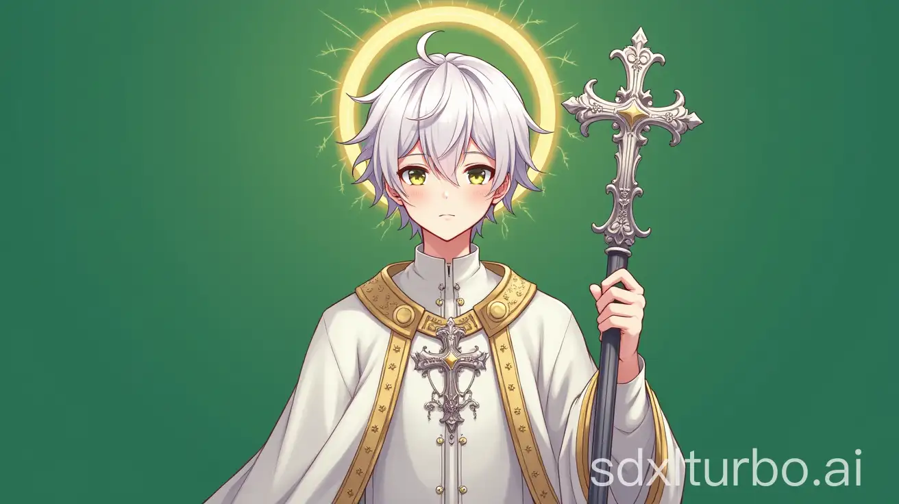 Divine-Priest-with-Rococo-Silver-Cross-in-Victorian-Anime-Style