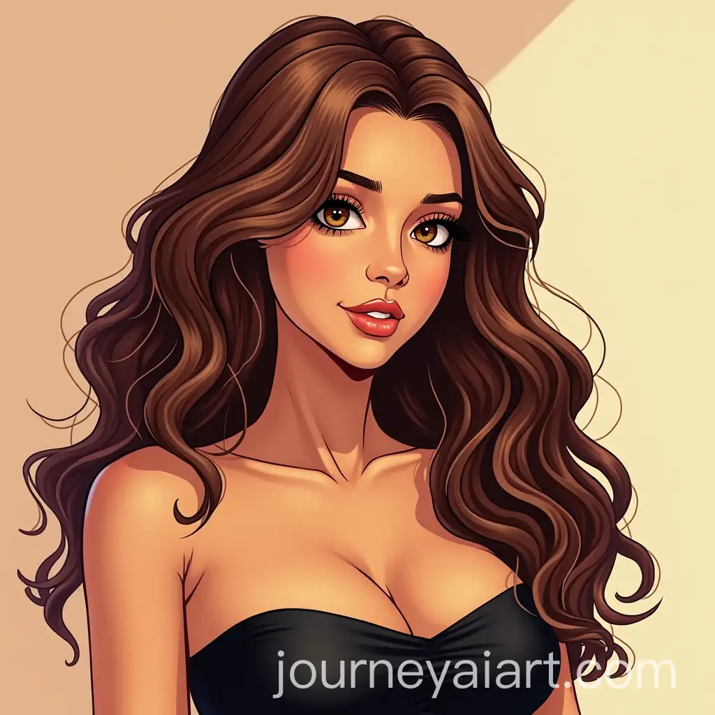 Young-Woman-in-Marvel-Comic-Style-with-Chestnut-Hair-and-Bold-Features