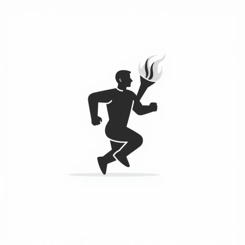 Silhouette-of-Male-Athlete-Running-with-Torch-Symbolizing-Hope-and-Determination
