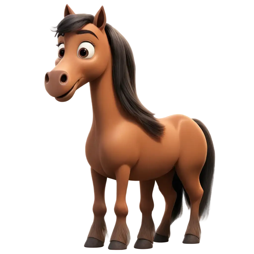 Friendly-Horse-in-Disney-Pixar-Style-PNG-Image-for-Vibrant-Digital-Art