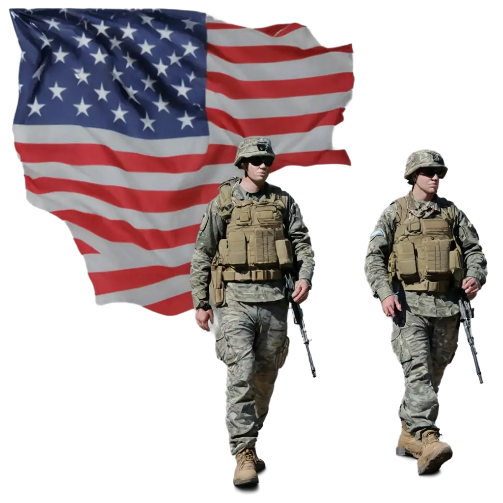 HighQuality-PNG-Image-of-USA-Troop-with-American-Flag-Background