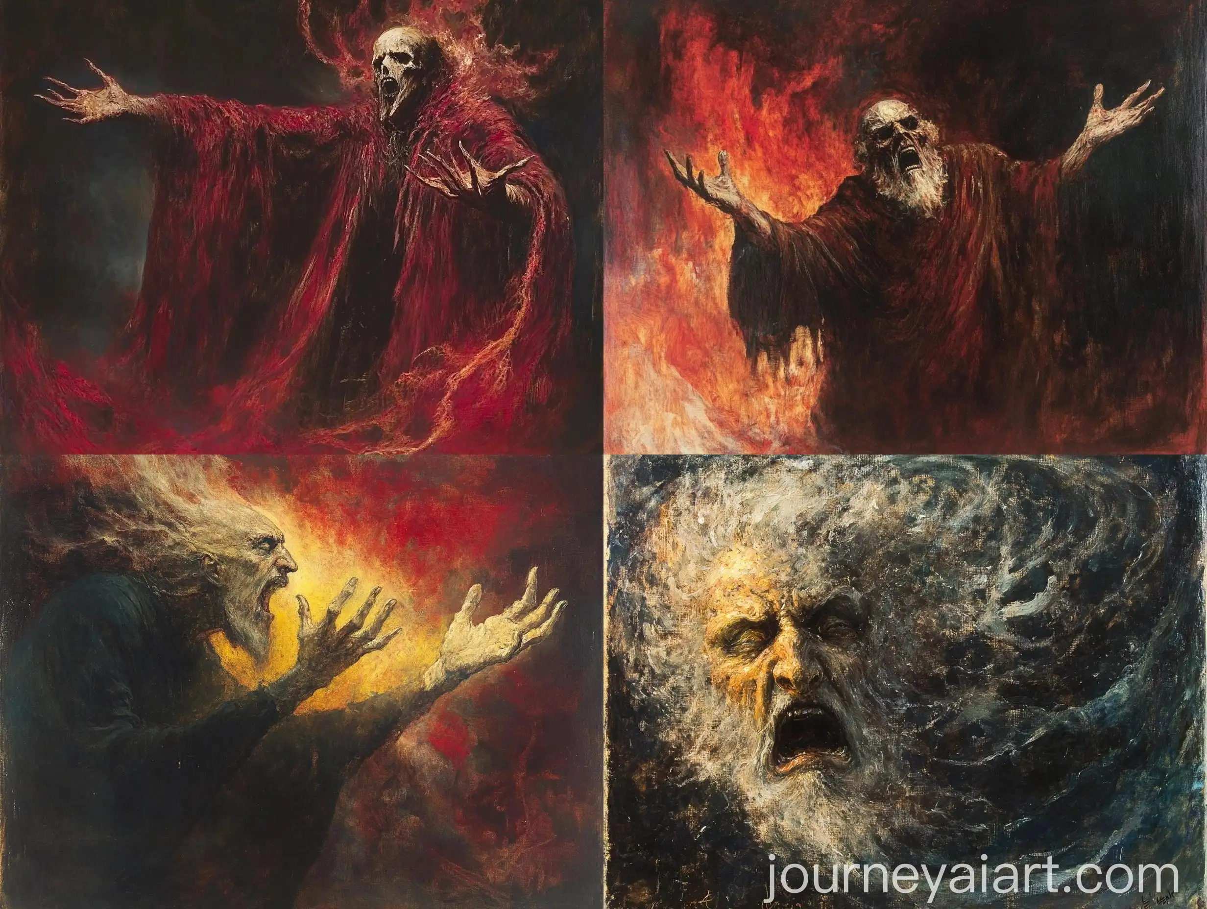 Edwin-Austin-Abbey-Oil-Painting-of-a-Terrible-God-of-Magic-and-Chaos