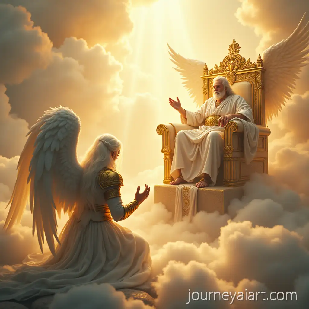 Biblical-angel-in-paradiseBiblical-Angel-Kneeling-Before-God-in-Celestial-Paradise