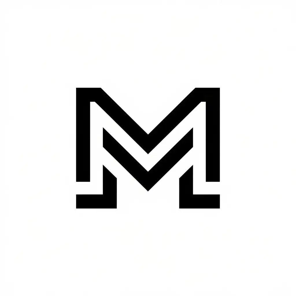 a vector logo design,with the text "M", main symbol:modern,Minimalistic,be used in Others industry,clear background