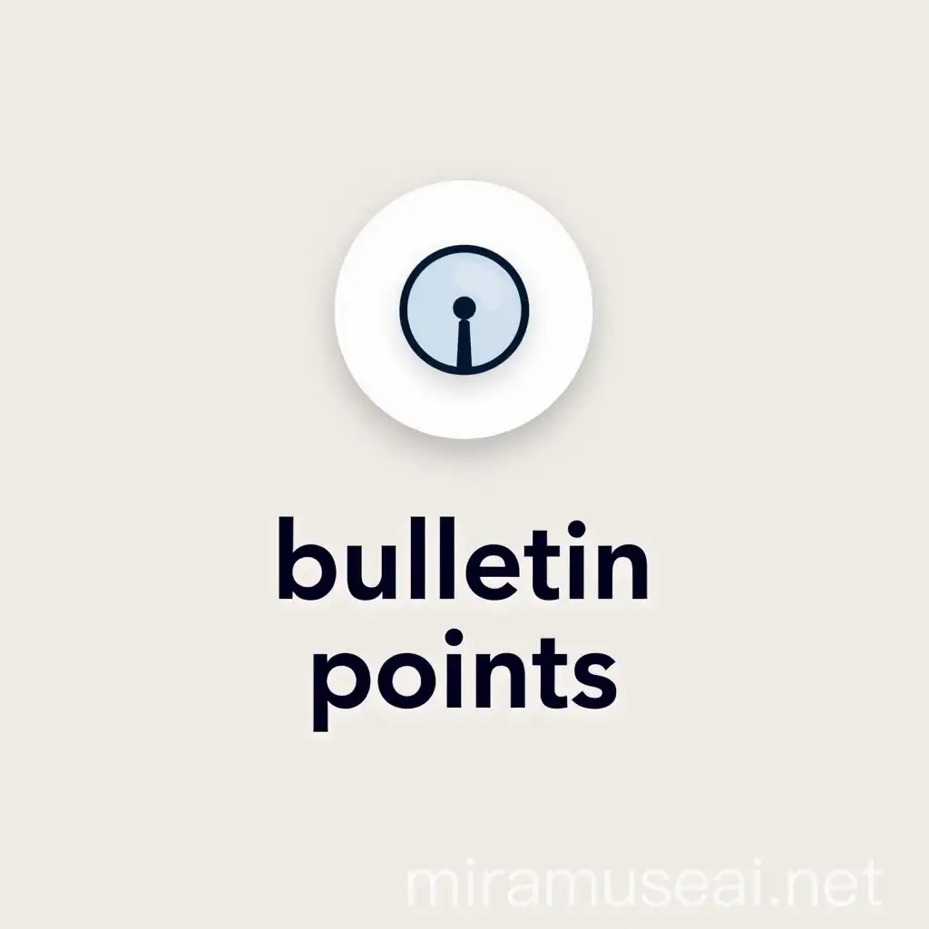 TipLike Icon with Embedded Bulletin Points