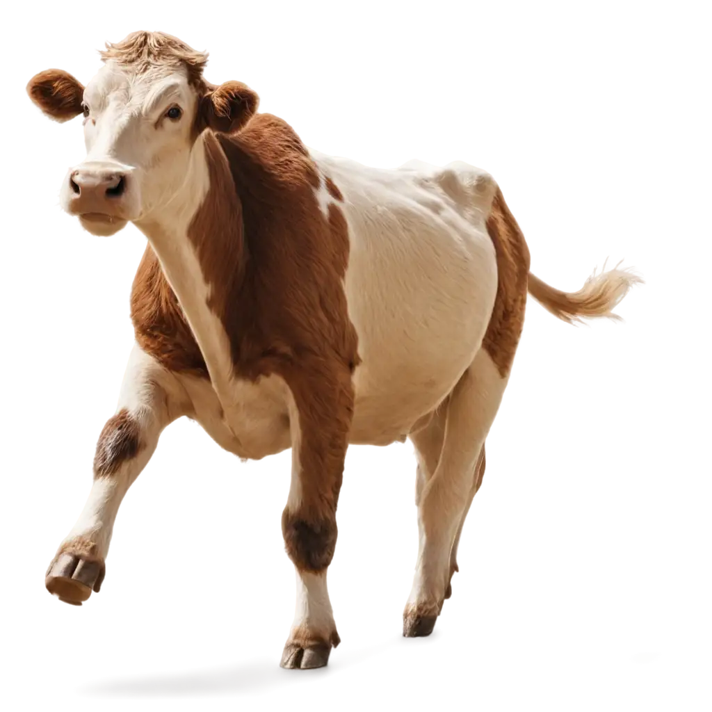 Running-Cow-PNG-Image-for-Creative-Use-HighQuality-Clarity-and-Versatility