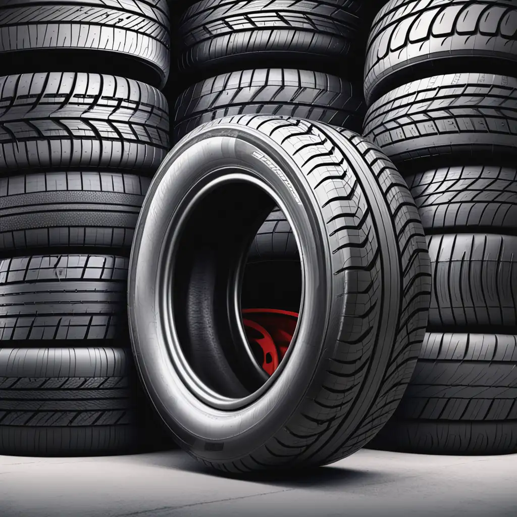 Make an image to promote buying tyres online