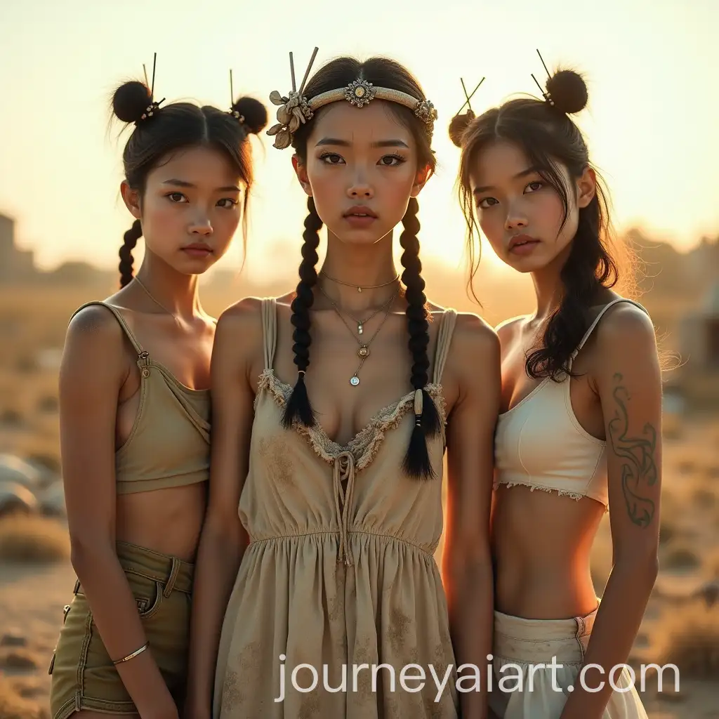 Resilient-Women-in-a-PostApocalyptic-Summer-Landscape