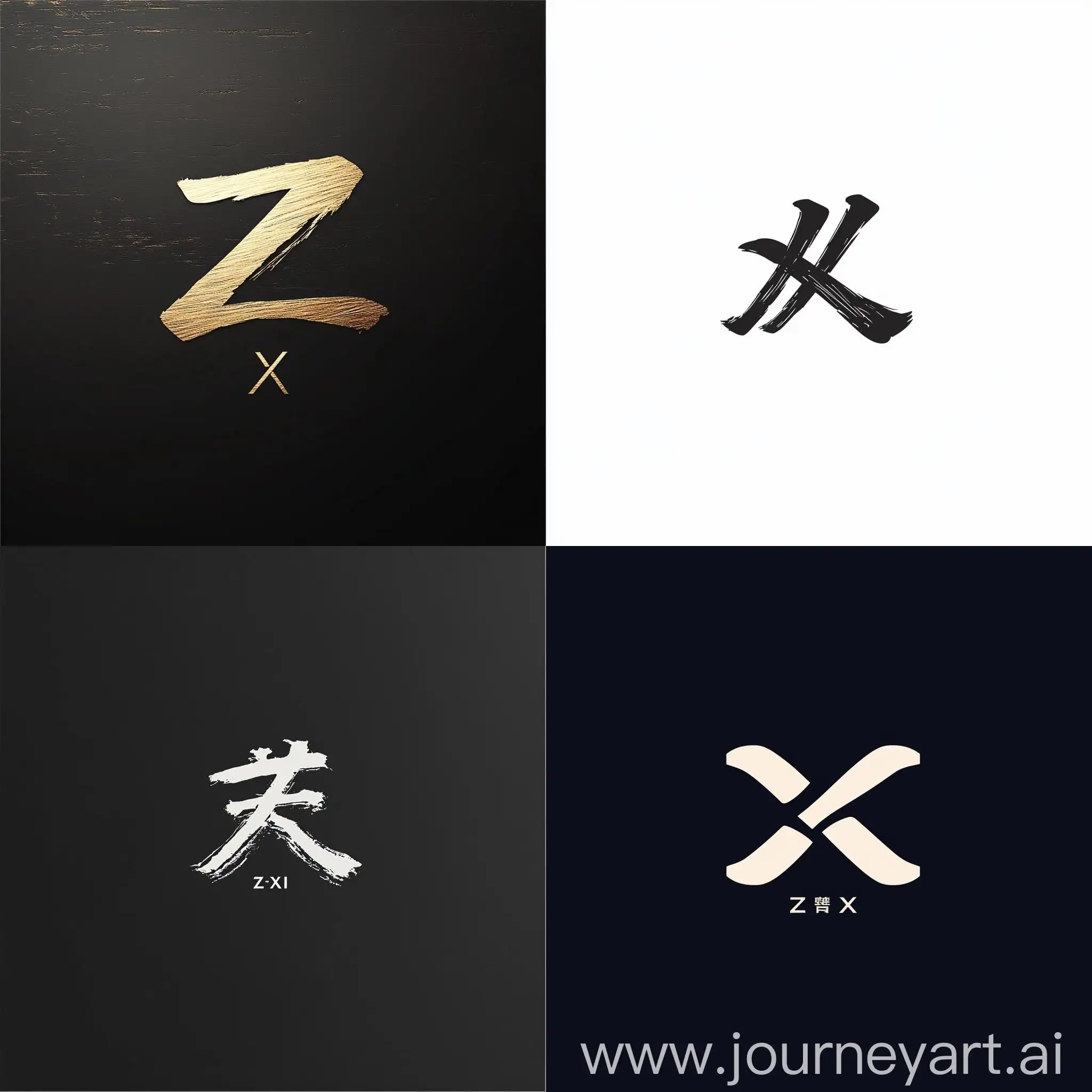 Elegant-Simple-Font-Logo-Design-for-ZHENXI-Brand