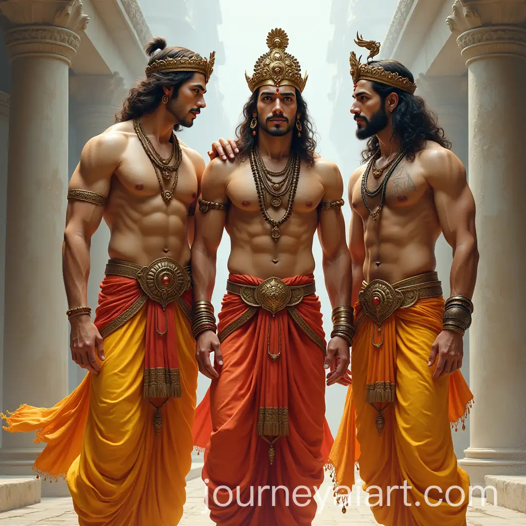 Lord-Rama-Lord-Lakshmana-and-Lord-Hanuman-in-a-Divine-Scene