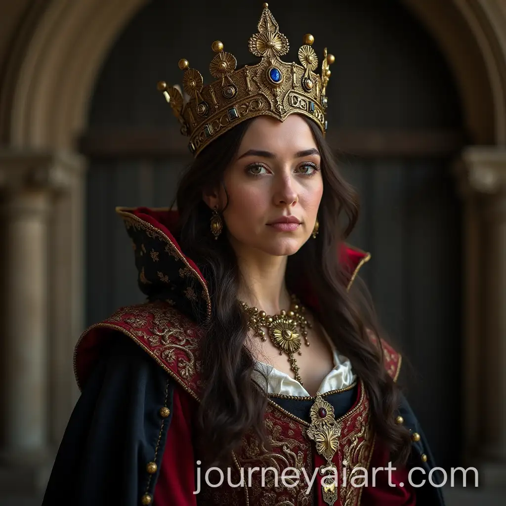 Ancient-Medieval-Queen-in-Regal-Attire