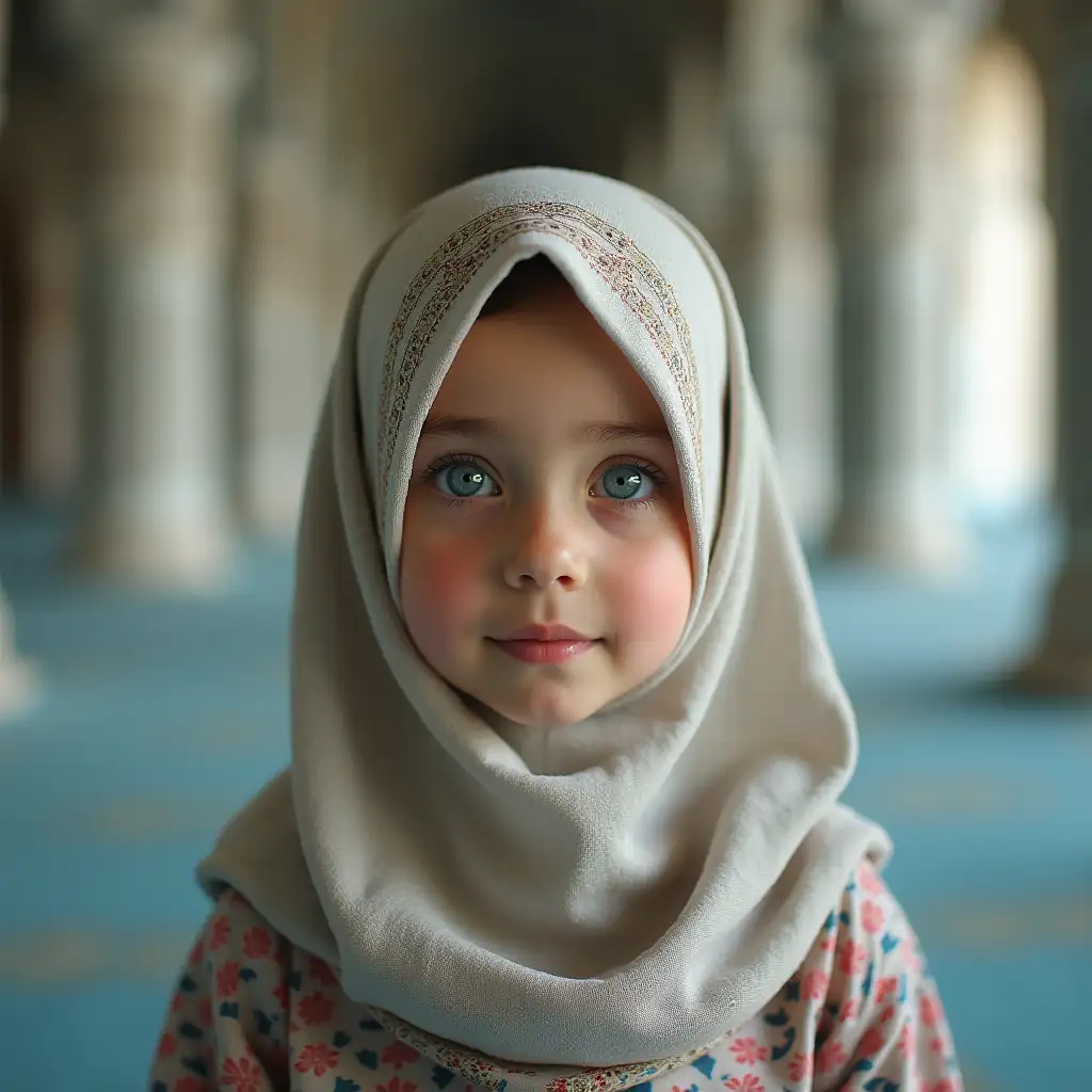 Islamic-Girl-with-Blue-Eyes-at-the-Mosque